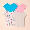 imageAmazon Essentials Girls and Toddlers ShortSleeve TShirts MultipacksBlueGreyPinkCandy