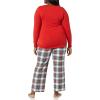 imageAmazon Essentials Harry Potter  Looney Tunes Womens Lightweight Flannel Pant and LongSleeve TShirt Sleep SetRed Tartan