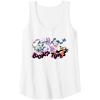 imageAmazon Essentials Looney Tunes Pink Logo with Running Characters Tank TopWhite