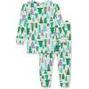 imageAmazon Essentials Unisex Babies Toddlers and Kids SnugFit Cotton Pajama Sleepwear SetsEcru Festive Tree