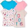 imageAmazon Essentials Girls and Toddlers ShortSleeve TShirts MultipacksBlueGreyPinkCandy