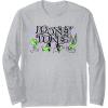 imageAmazon Essentials Looney Tunes Checkerboard with Green Characters Long Sleeve TShirtHeather Grey