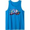 imageAmazon Essentials Looney Tunes Pink Logo with Running Characters Tank TopSapphire Blue