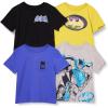 imageAmazon Essentials Boys and Toddlers ShortSleeve TShirts MultipacksBatman Logo