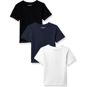 imageAmazon Essentials Boys and Toddlers ShortSleeve TShirts MultipacksBlackNavyWhite