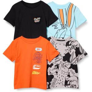 imageAmazon Essentials Boys and Toddlers ShortSleeve TShirts MultipacksLooney Tunes Bugs