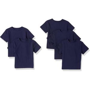 imageAmazon Essentials Boys and Toddlers ShortSleeve TShirts MultipacksNavy