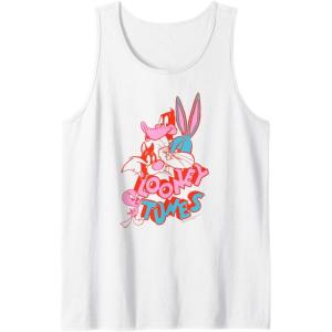 imageAmazon Essentials Looney Tunes Red and Pink Character Collage Tank TopWhite