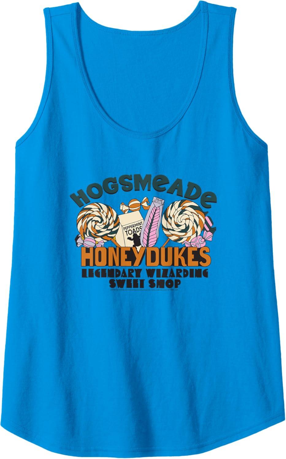 imageAmazon Essentials Harry Potter Honeydukes Legendary Wizarding Sweet Shop Tank TopSapphire Blue