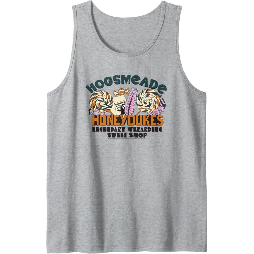 imageAmazon Essentials Harry Potter Honeydukes Legendary Wizarding Sweet Shop Tank TopHeather Grey