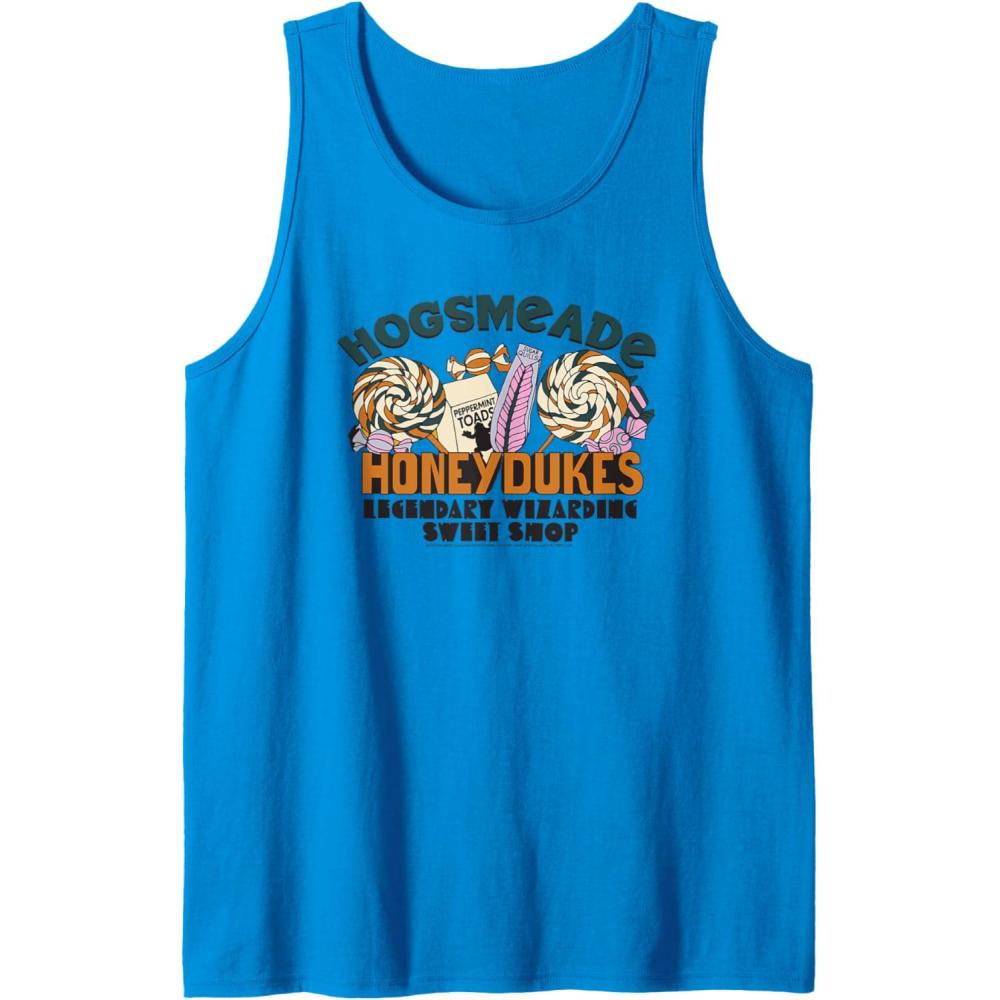 imageAmazon Essentials Harry Potter Honeydukes Legendary Wizarding Sweet Shop Tank TopSapphire Blue