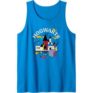 imageAmazon Essentials Harry Potter Hogwarts Castle Smiling Icons Tank TopSapphire Blue