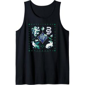 imageAmazon Essentials Harry Potter Hogwarts Houses Square Tank TopBlack