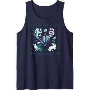 imageAmazon Essentials Harry Potter Hogwarts Houses Square Tank TopNavy Blue