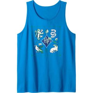 imageAmazon Essentials Harry Potter Hogwarts Houses Square Tank TopSapphire Blue
