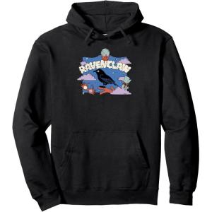imageAmazon Essentials Harry Potter Hogwarts Ravenclaw House Cartoon Scene Pullover HoodieBlack