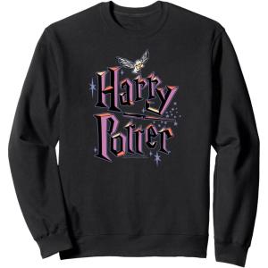 imageAmazon Essentials Harry Potter Multicolor Purple Logo SweatshirtBlack