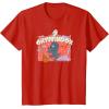 imageAmazon Essentials Harry Potter Hogwarts Gryffindor House Cartoon Scene TShirtRed
