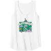 imageAmazon Essentials Harry Potter Hogwarts Slytherin House Cartoon Scene Tank TopWhite