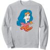 imageAmazon Essentials DC Comics Wonder Woman Comic Portrait SweatshirtHeather Grey