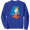 imageAmazon Essentials DC Comics Wonder Woman Comic Portrait SweatshirtRoyal Blue