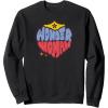 imageAmazon Essentials DC Comics Wonder Woman Heart Shaped Logo SweatshirtBlack