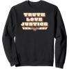 imageAmazon Essentials DC Comics Wonder Woman Truth Love Justice SweatshirtBlack