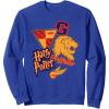 imageAmazon Essentials Harry Potter Gryffindor Collegiate Collage SweatshirtRoyal Blue