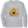 imageAmazon Essentials Harry Potter Hermione Granger Icons Cartoon Portrait Long Sleeve TShirtHeather Grey
