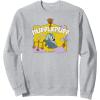 imageAmazon Essentials Harry Potter Hogwarts Hufflepuff House Cartoon Scene SweatshirtHeather Grey