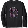 imageAmazon Essentials Harry Potter Multicolor Purple Logo Long Sleeve TShirtBlack