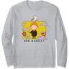 imageAmazon Essentials Harry Potter Ron Weasley Icons Cartoon Portrait Long Sleeve TShirtHeather Grey