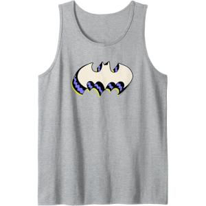 imageAmazon Essentials DC Comics Batman 3D Bat Logo Tank TopHeather Grey