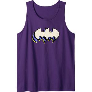 imageAmazon Essentials DC Comics Batman 3D Bat Logo Tank TopPurple