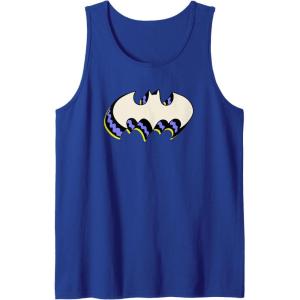 imageAmazon Essentials DC Comics Batman 3D Bat Logo Tank TopRoyal Blue