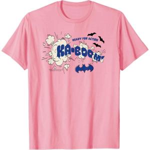 imageAmazon Essentials DC Comics Batman Comic Kaboom Ready for Action TShirtPink