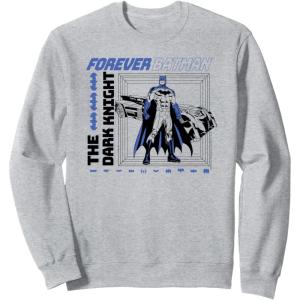 imageAmazon Essentials DC Comics Forever Batman The Dark Knight Frame SweatshirtHeather Grey