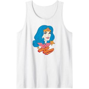 imageAmazon Essentials DC Comics Wonder Woman Comic Portrait Tank TopWhite