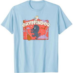 imageAmazon Essentials Harry Potter Hogwarts Gryffindor House Cartoon Scene TShirtBaby Blue