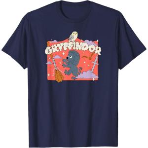 imageAmazon Essentials Harry Potter Hogwarts Gryffindor House Cartoon Scene TShirtNavy Blue