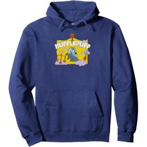 imageAmazon Essentials Harry Potter Hogwarts Hufflepuff House Cartoon Scene Pullover HoodieNavy Blue