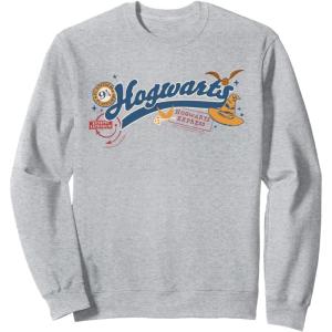 imageAmazon Essentials Harry Potter Hogwarts Varsity Icons SweatshirtHeather Grey