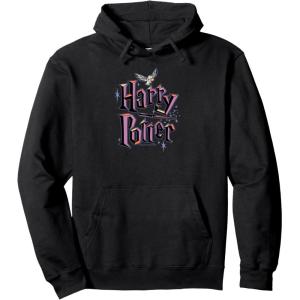 imageAmazon Essentials Harry Potter Multicolor Purple Logo Pullover HoodieBlack