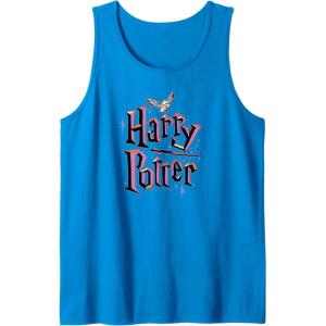 imageAmazon Essentials Harry Potter Multicolor Purple Logo Tank TopSapphire Blue
