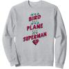 imageAmazon Essentials DC Comics Its a Bird Its a Plane Its Superman SweatshirtHeather Grey