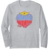 imageAmazon Essentials DC Comics Wonder Woman Heart Shaped Logo Long Sleeve TShirtHeather Grey