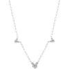 imageAmazon Essentials Disney Cubic Zirconia Mickey Mouse Pendant Necklace Silver 16quot  2quot Extender