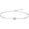imageAmazon Essentials Disney Plated Cubic Zirconia Lilo ampamp Stitch Hibiscus Flower Charm Herringbone Chain Bracelet
