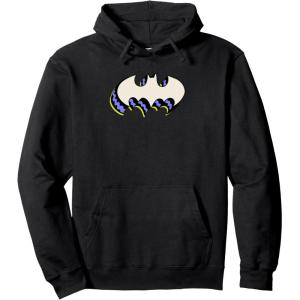 imageAmazon Essentials DC Comics Batman 3D Bat Logo Pullover HoodieBlack