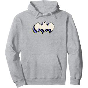 imageAmazon Essentials DC Comics Batman 3D Bat Logo Pullover HoodieHeather Grey